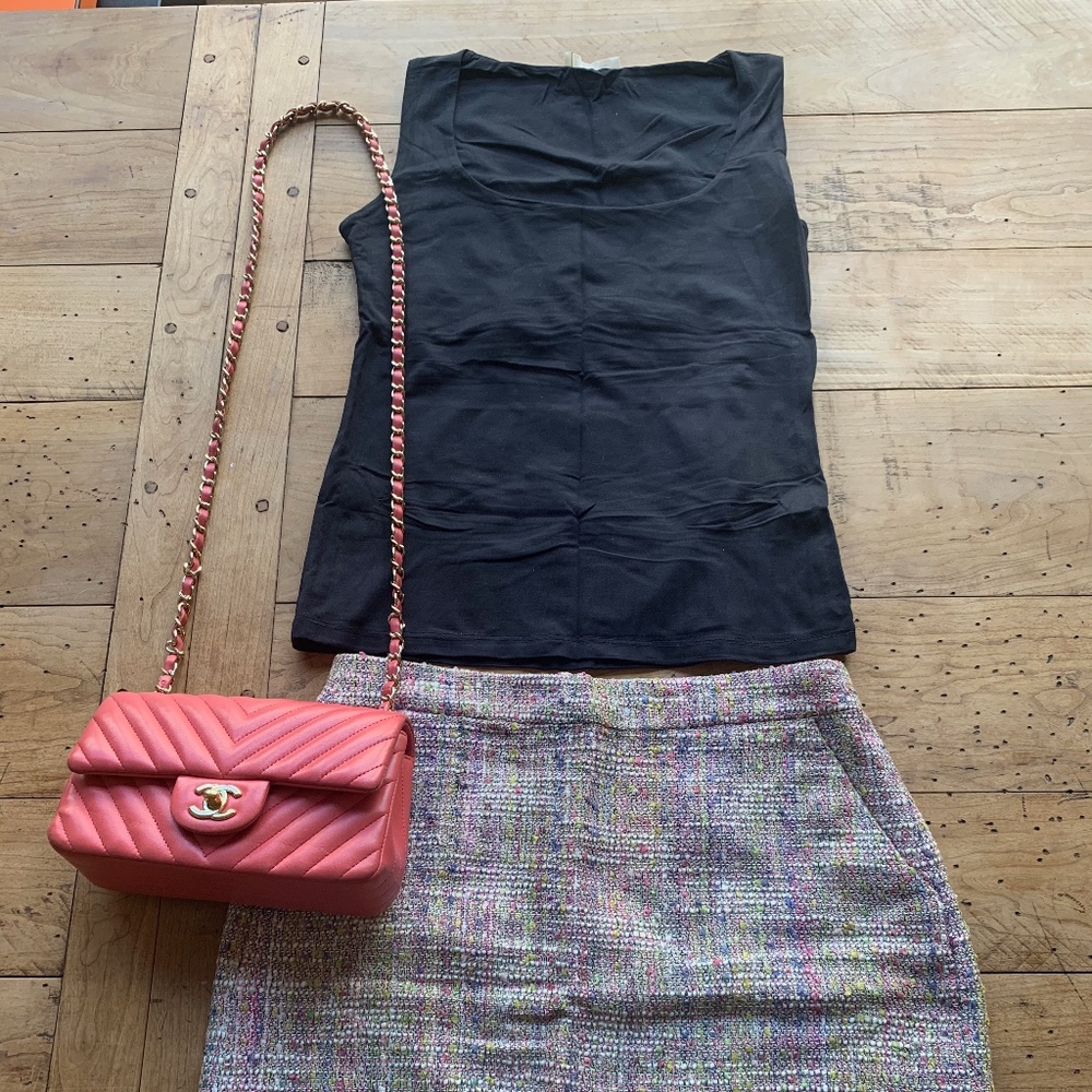 Zara Navy Sleeveless Top Stretch